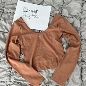 Lululemon align long sleeve - dusty clay
